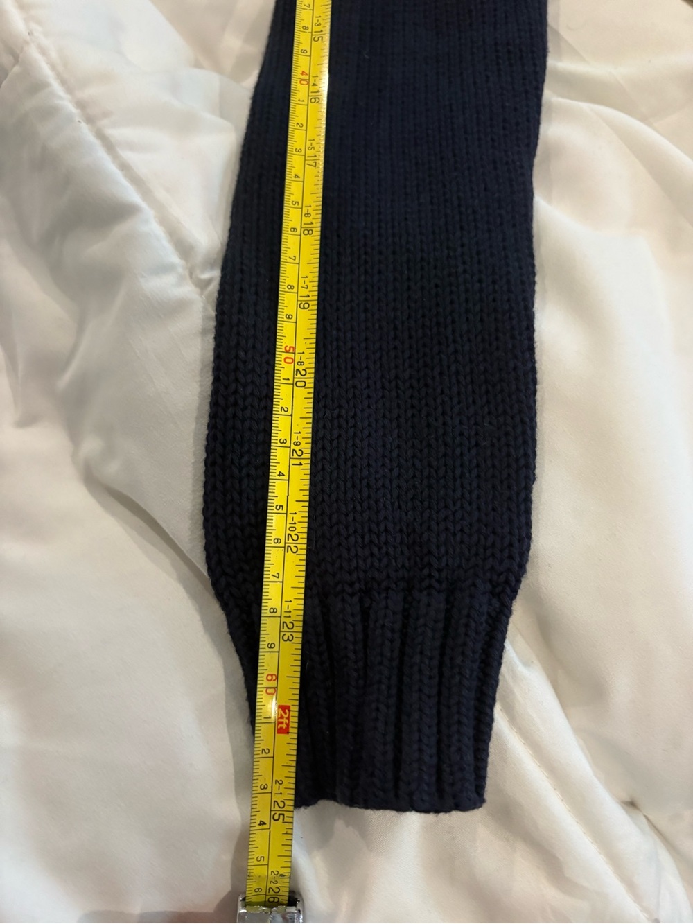 Polo by Ralph Lauren Navy Blur. Crewneck Sweater with Knit Flag - Picture 4 of 4